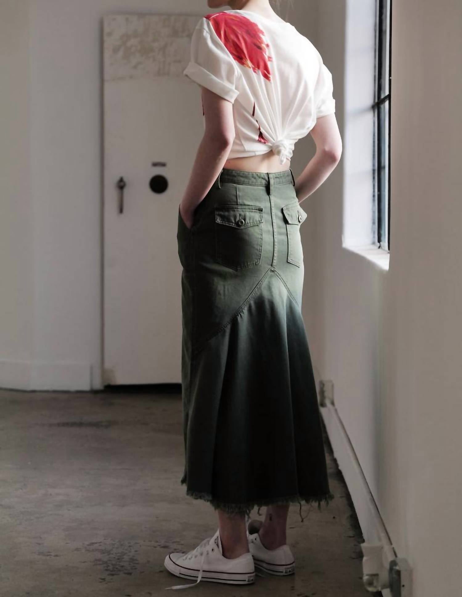 Le Superbe - Very Mindful Skirt - clothing - cotton - green