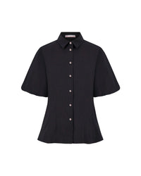 Lela Rose - COTTON POPLIN FULL SLEEVE SHIRT