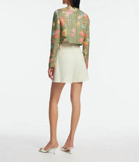 Lela Rose - FLORAL RAFFIA JACKET