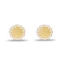 Lele Sadoughi - Women's Scalloped Coin Stud Earrings