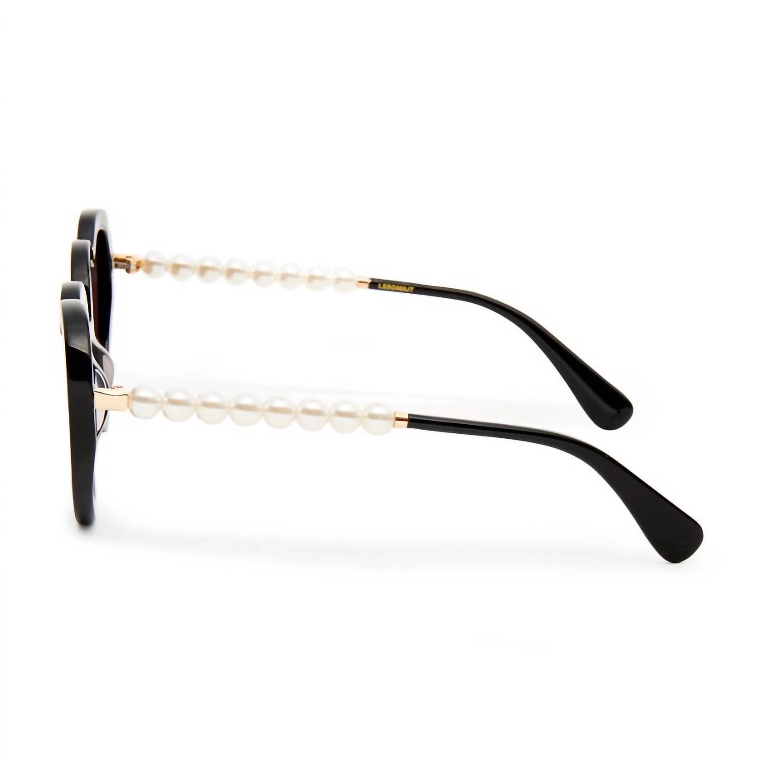 Lele Sadoughi - Women's Sweetheart Sunglasses - accessories - black - sunglasses