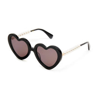 Lele Sadoughi - Women's Sweetheart Sunglasses - accessories - black - sunglasses