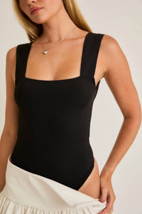 Lelis - Missy Open Back Bow Bodysuits - black - bodysuits - clothing