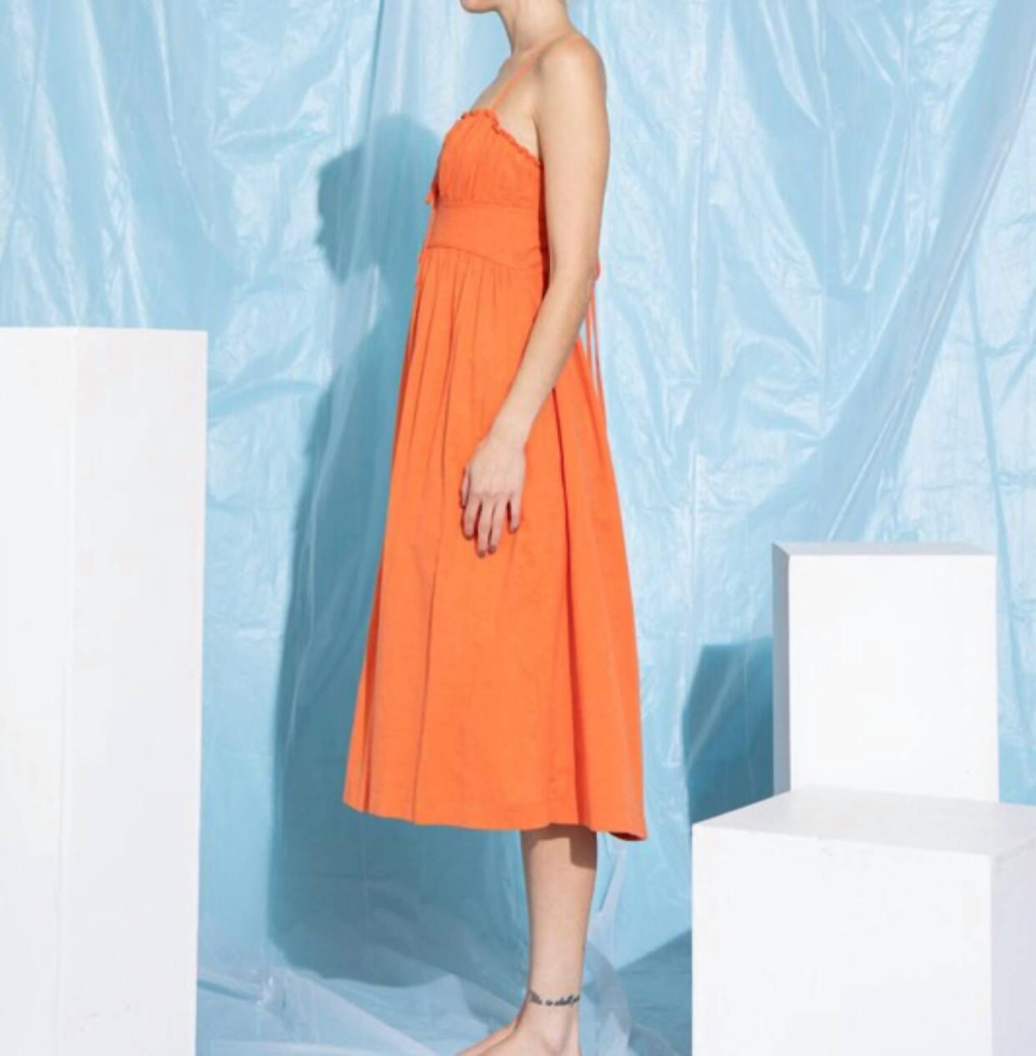 Lena - Berkley Open Back Dress - Women > Dresses > Midi - LENA