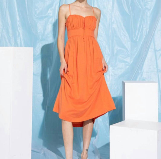 Lena - Berkley Open Back Dress - Women > Dresses > Midi - LENA