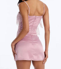 Lena - Make It A Double Beaded Mini Dress