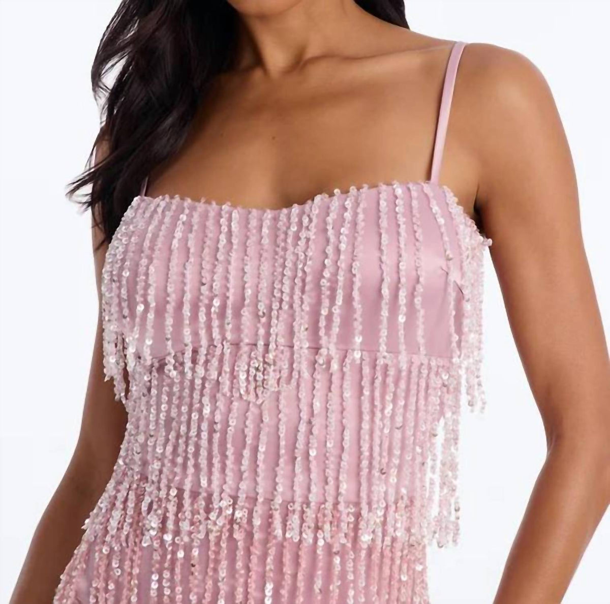 Lena - Make It A Double Beaded Mini Dress