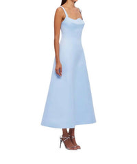 Leo Lin - Odette Midi Dress - blue - clothing - dresses