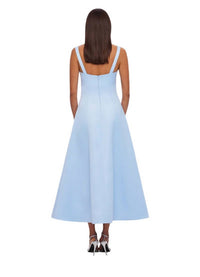 Leo Lin - Odette Midi Dress - blue - clothing - dresses
