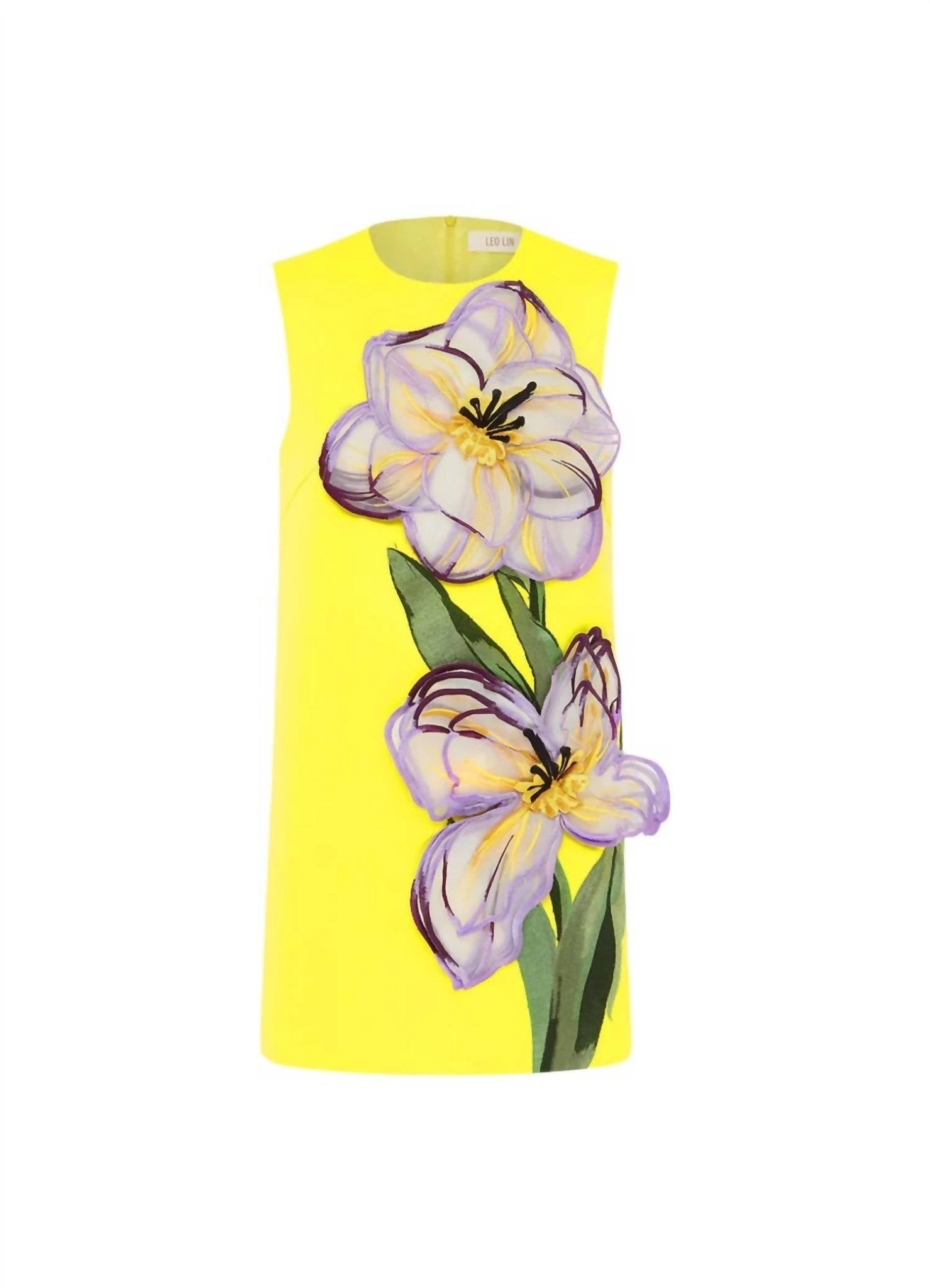 Leo Lin - Yvonne Appliqué Floral Mini Dress - clothing - collection:vacationdresses(Auto) - dresses