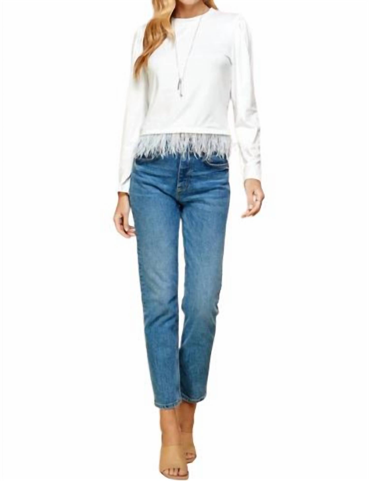 Les Amis - Detail Waist Top - clothing - shirts - solid