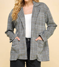 Les Amis - Plaided Blazer With Pockets