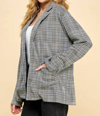 Les Amis - Plaided Blazer With Pockets