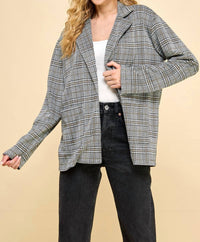 Les Amis - Plaided Blazer With Pockets