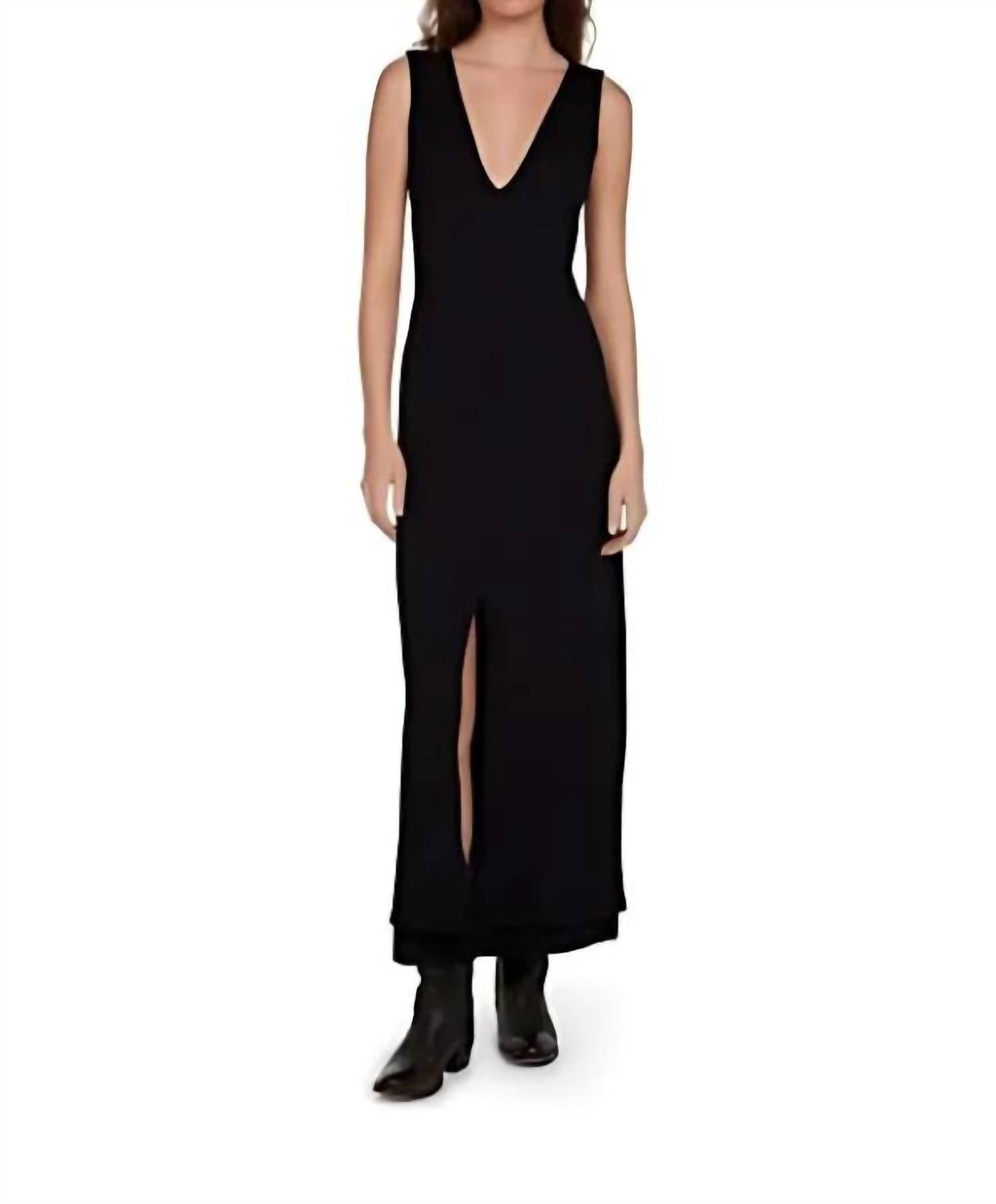 Les Tien - Ali Double V Tank Dress - clothing - dresses - green