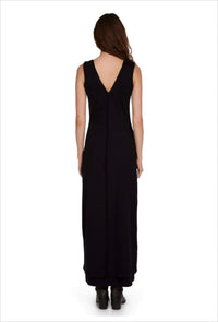 Les Tien - Ali Double V Tank Dress - black - clothing - dresses