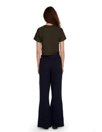 Les Tien - Daria Crop Tee - black - clothing - cotton