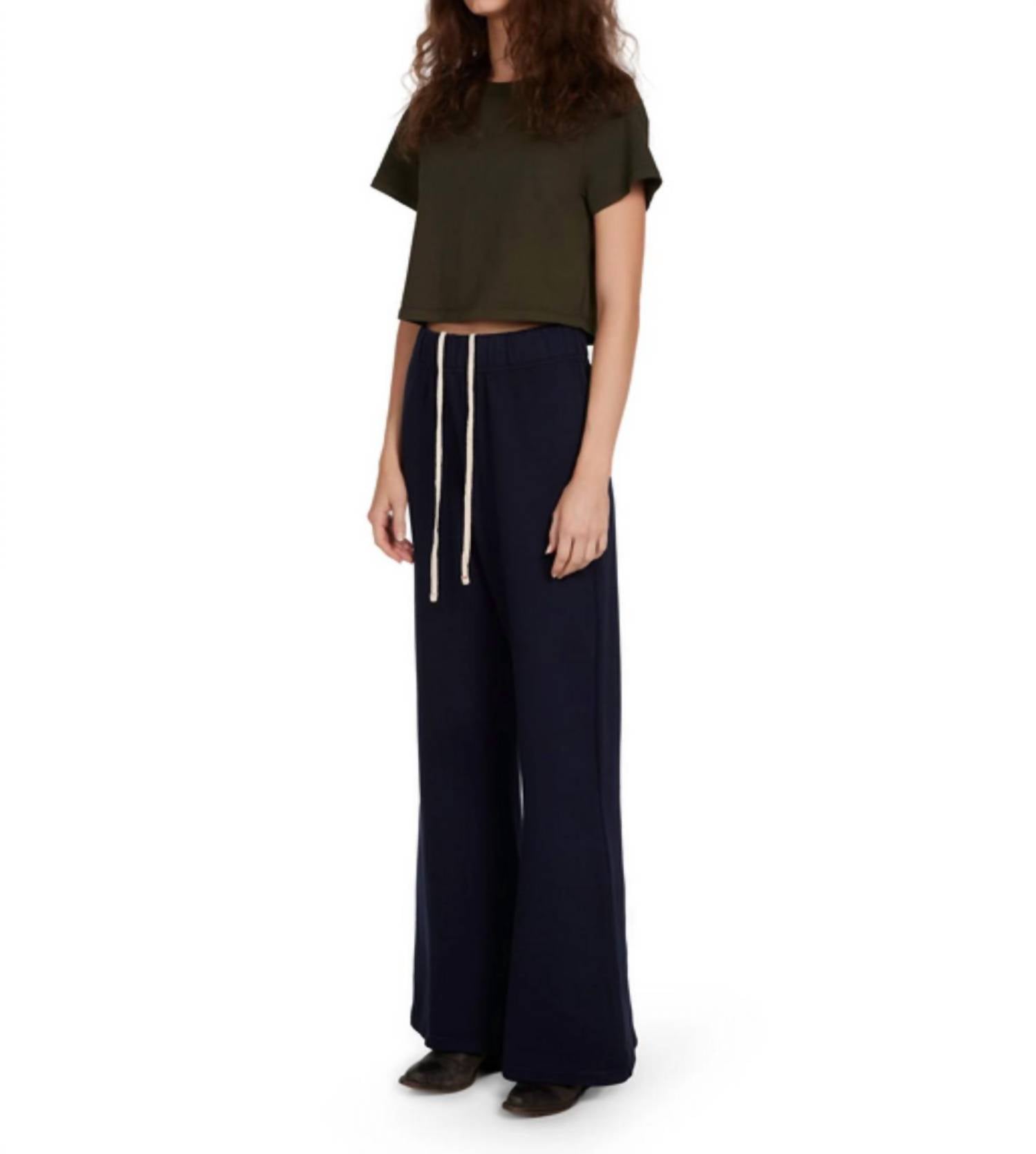 Les Tien - Daria Crop Tee - black - clothing - cotton