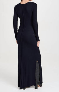 Les Tien - Lily Long Sleeve Dress - blue - clothing - dresses