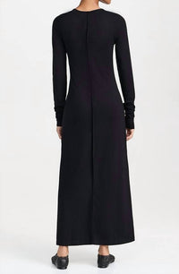 Les Tien - Lily Long Sleeve Maxi Dress - black - clothing - dresses