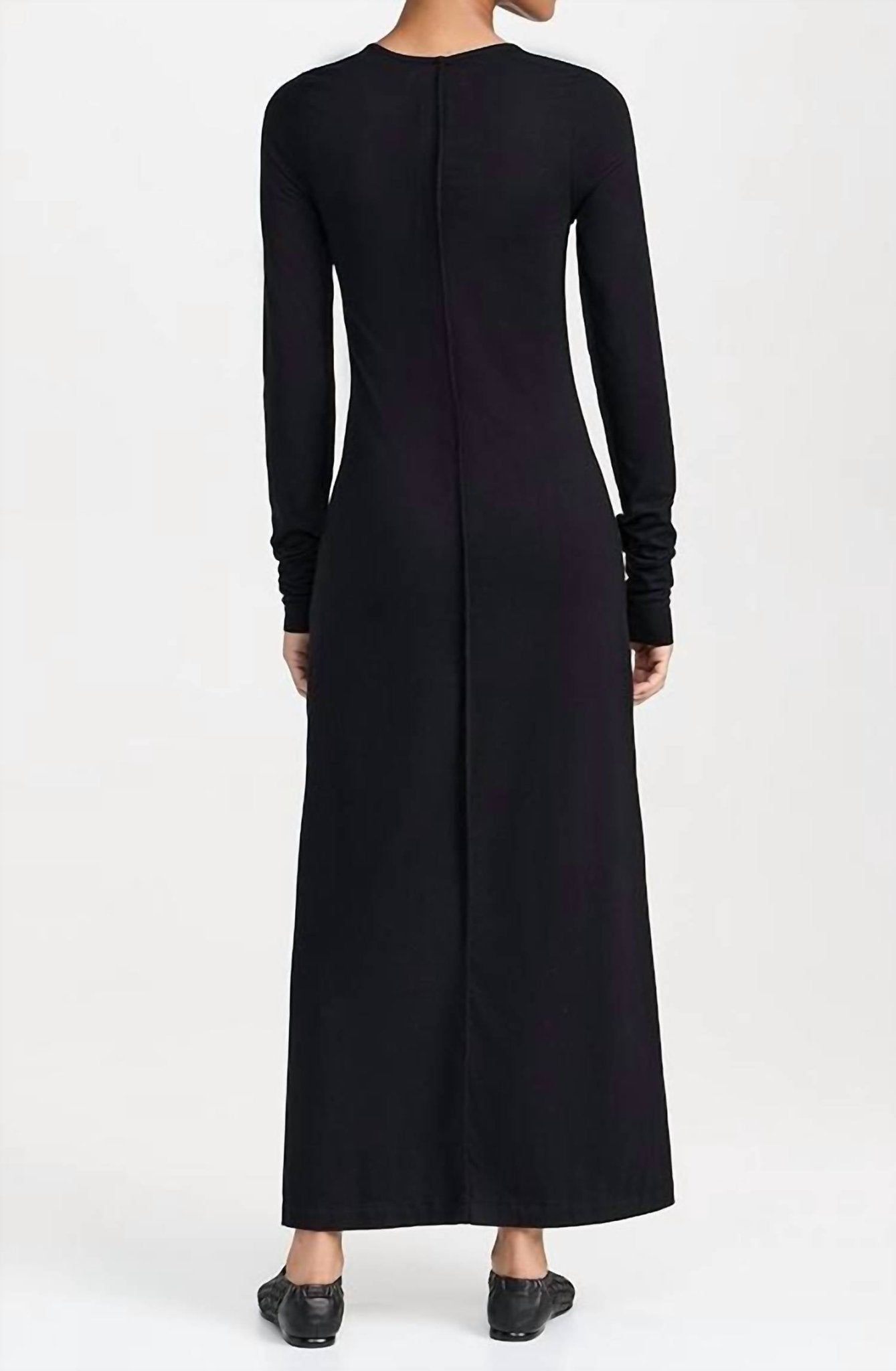 Les Tien - Lily Long Sleeve Maxi Dress - black - clothing - dresses