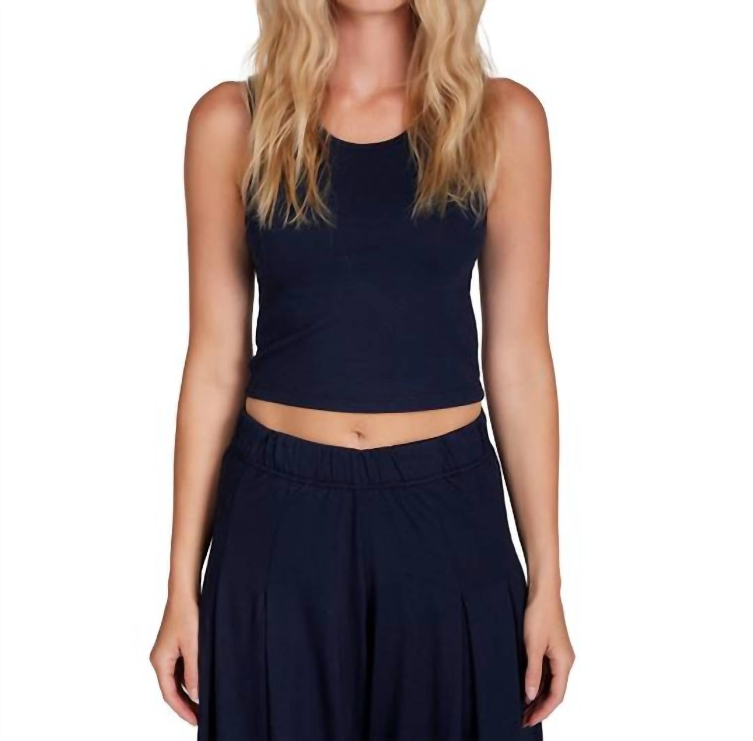 Les Tien - Talya Tank - blue - clothing - modal