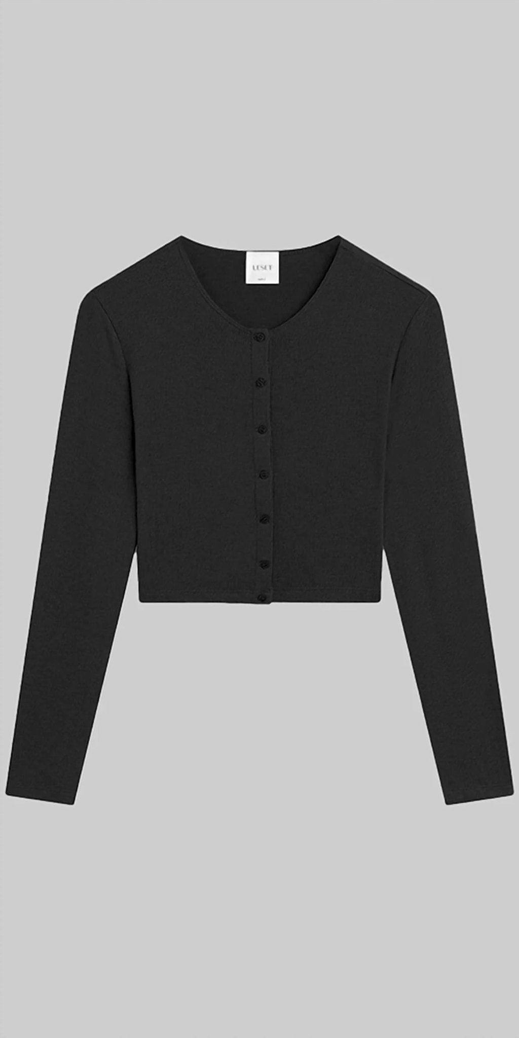 Leset - Lauren Crop Cardigan - black - cardigans - clothing