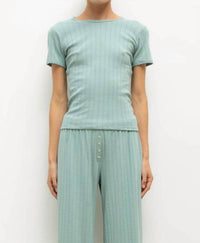 Leset - Pointelle Slim Fit Tee