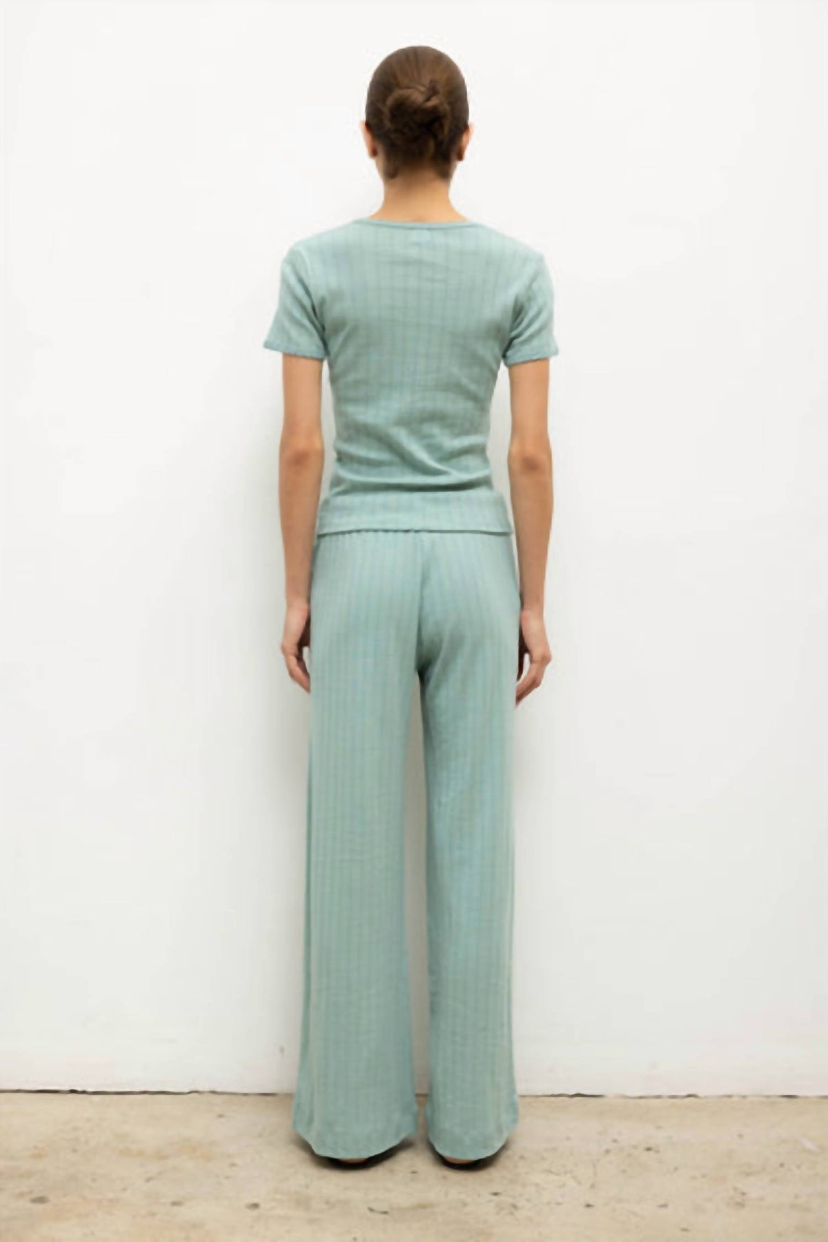 Leset - Pointelle Slim Fit Tee