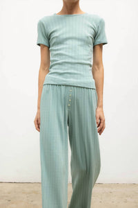 Leset - Pointelle Slim Fit Tee