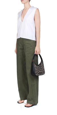 Leset - Yoko Collared Button Tank - clothing - cotton - solid