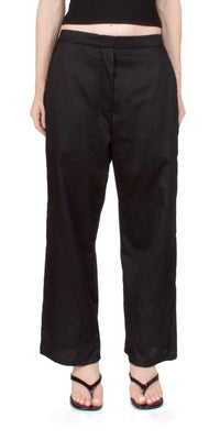Leset - Yoko Crop Painter Pant - ankle - black - clothing