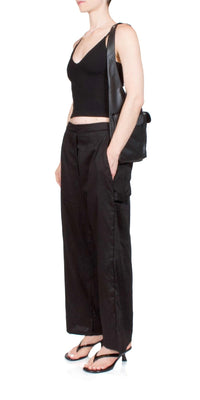 Leset - Yoko Crop Painter Pant - ankle - black - clothing