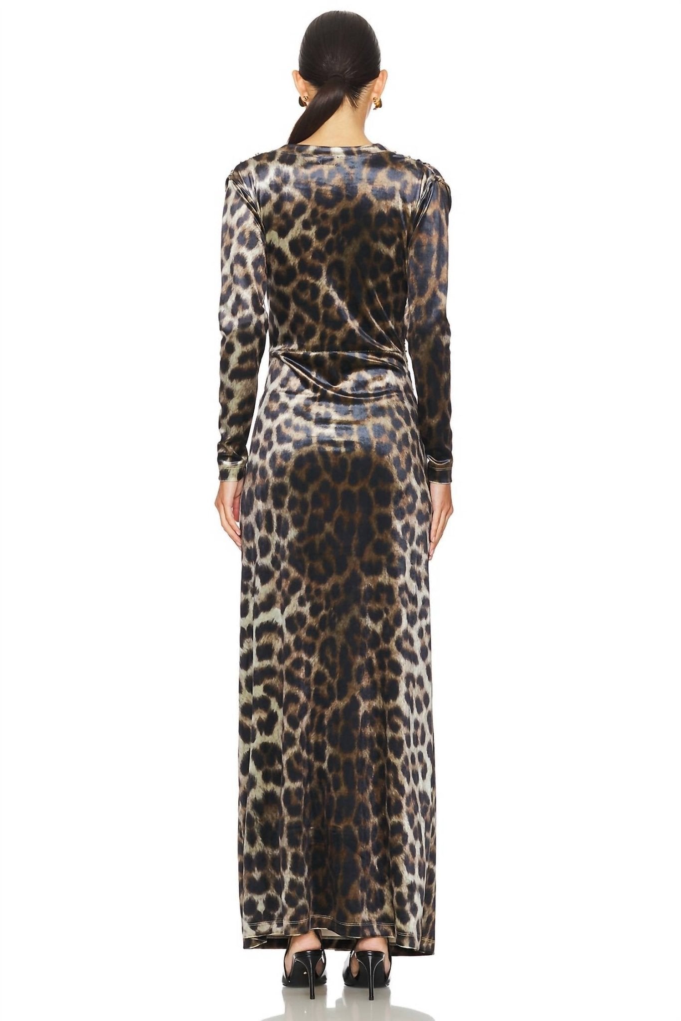 Leslie Amon - Amanda Maxi Dress - animal - black - clothing