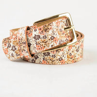 Leto - Women's Boho Chic Floral Vegan Leather Adjustable Belt