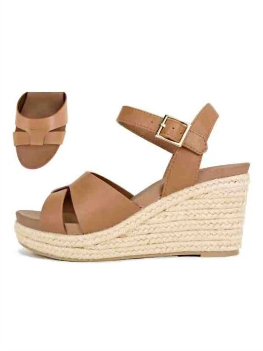 Let'S See Style - Women's Zelda Wedge Sandals - brown - shoes - wedges