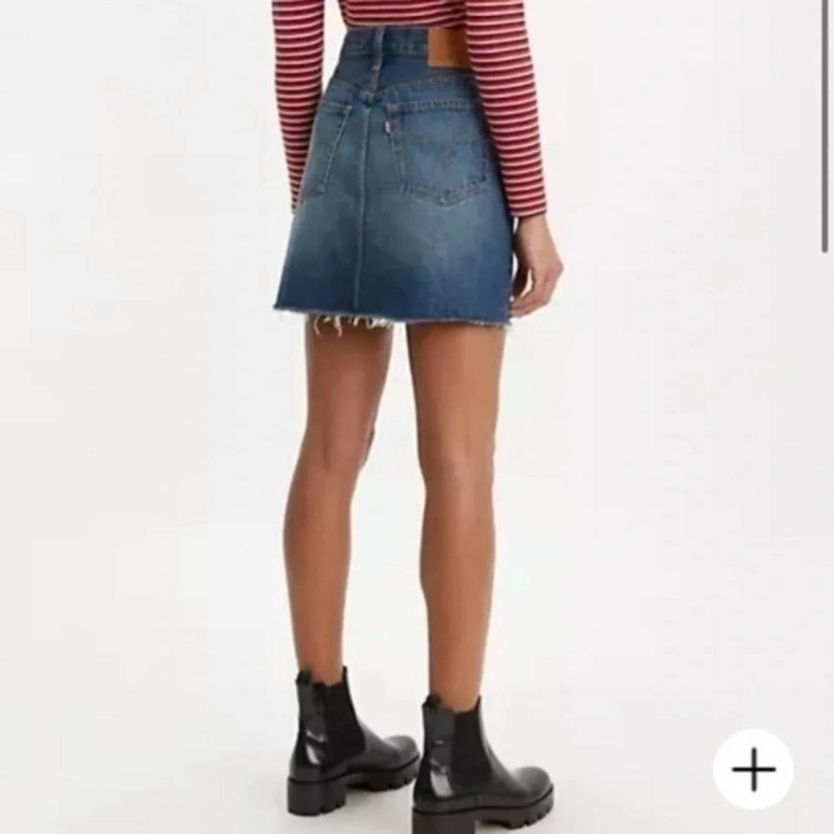 Levi'S - High Rise Deconstructed Button Fly Skirt