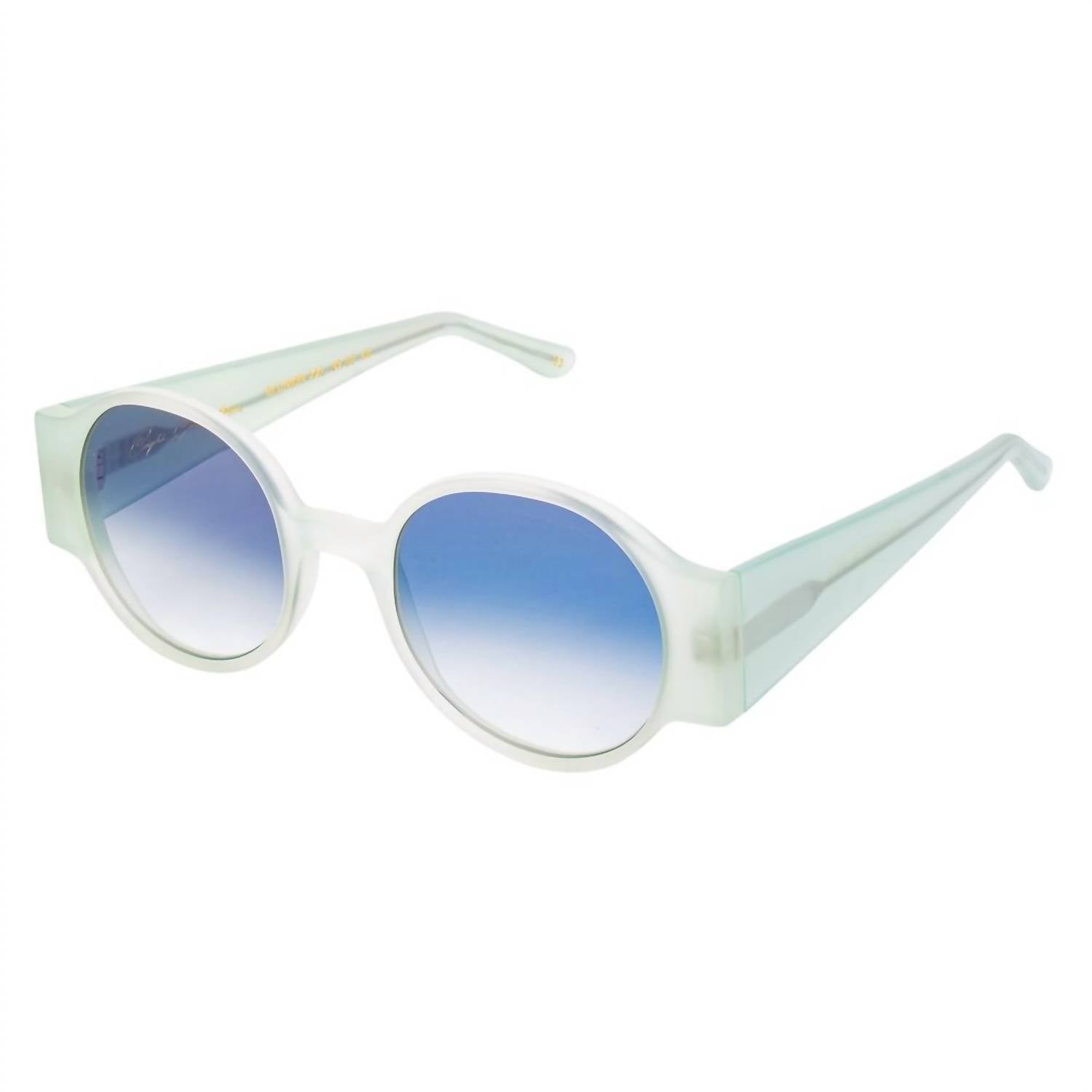 L.G.R. - Women's Haircalf Sunglasses - accessories - green - sunglasses