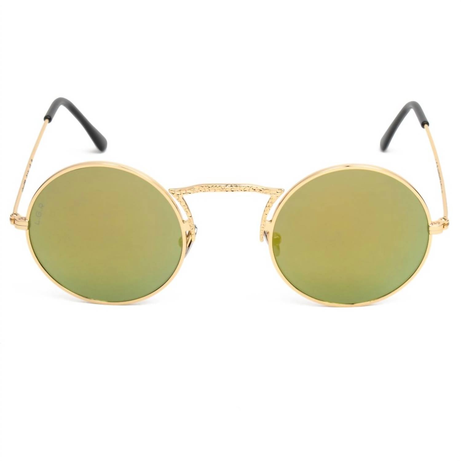 L.G.R. - Women's Metal Sunglasses - accessories - gold - metal