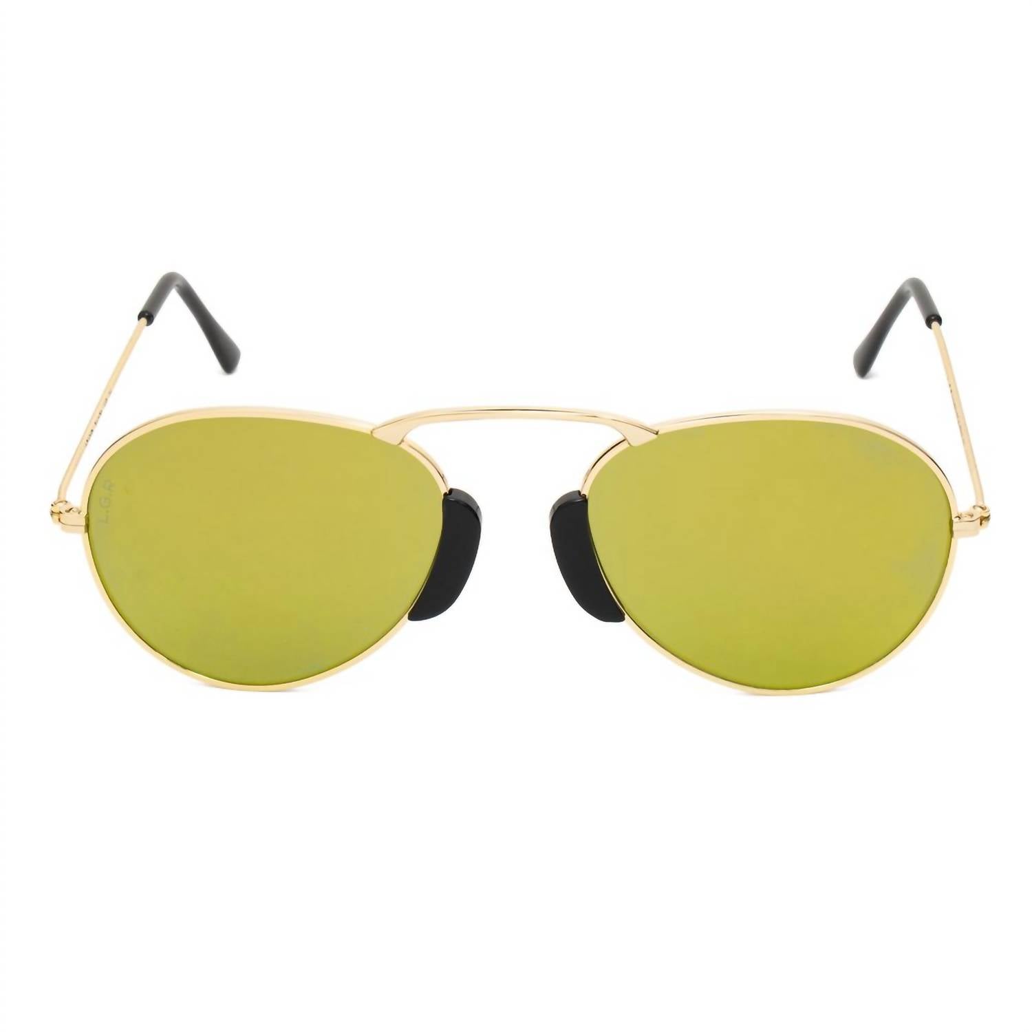 L.G.R. - Women's Metal Sunglasses - accessories - gold - metal