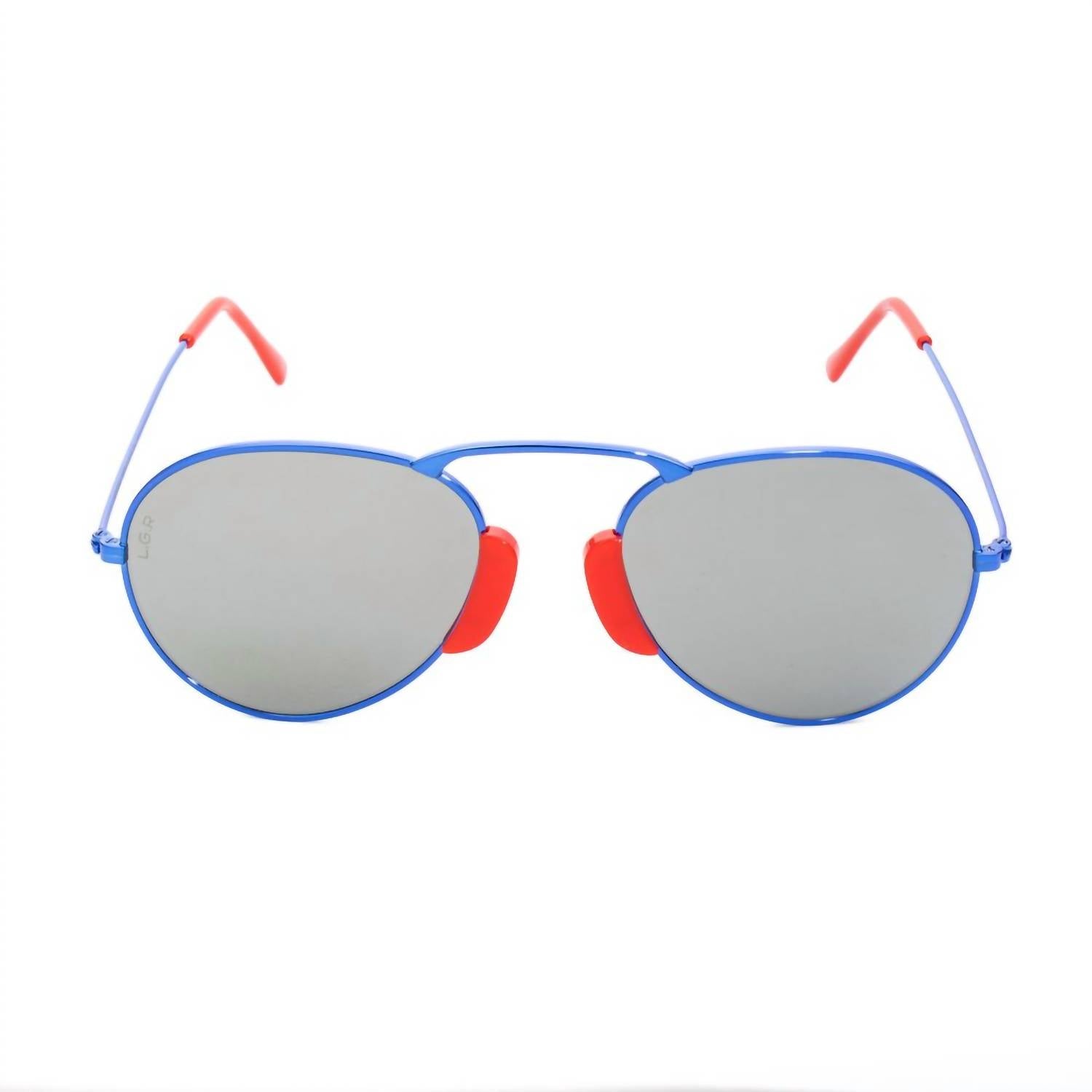 L.G.R. - Women's Metal Sunglasses - accessories - blue - metal