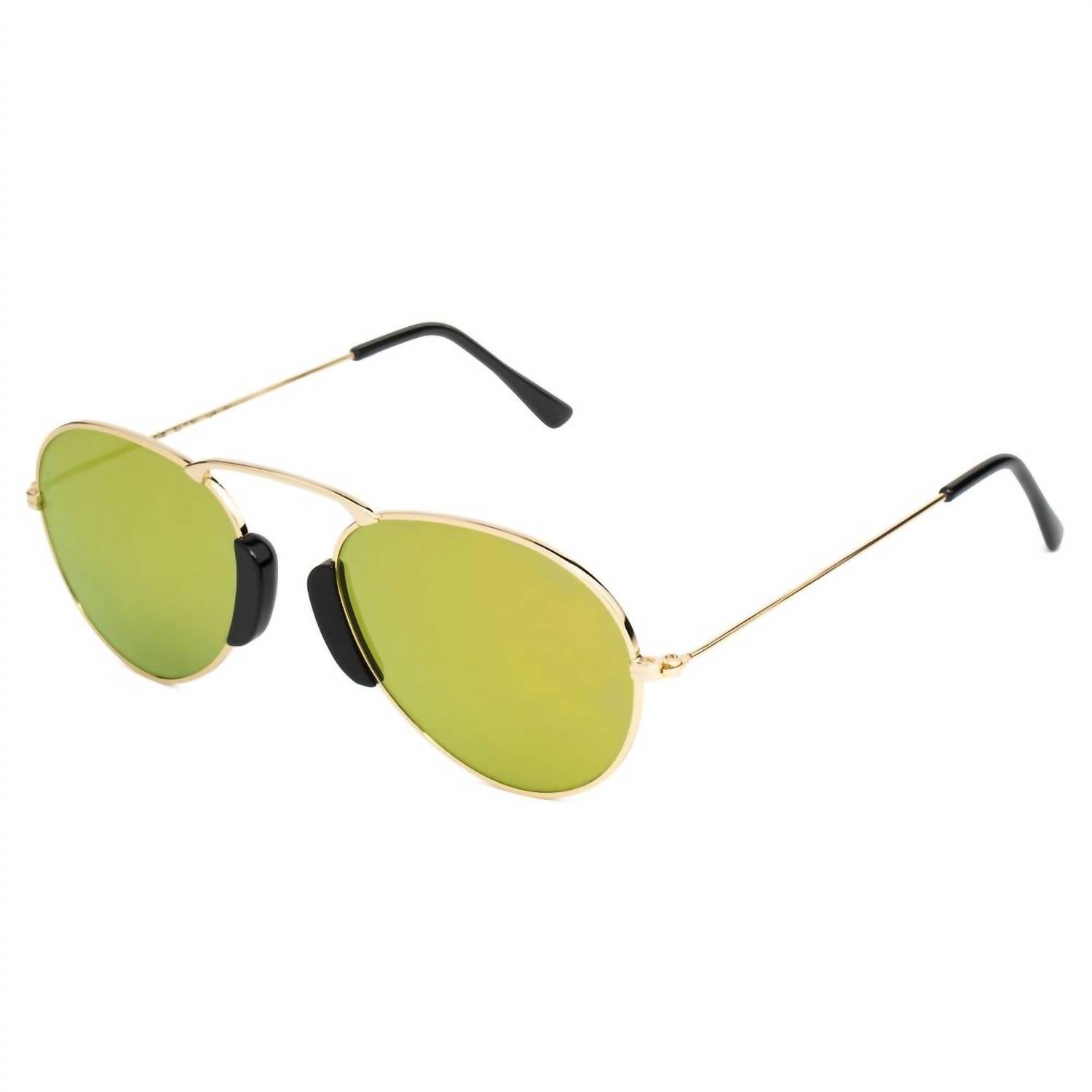 L.G.R. - Women's Metal Sunglasses - accessories - gold - metal