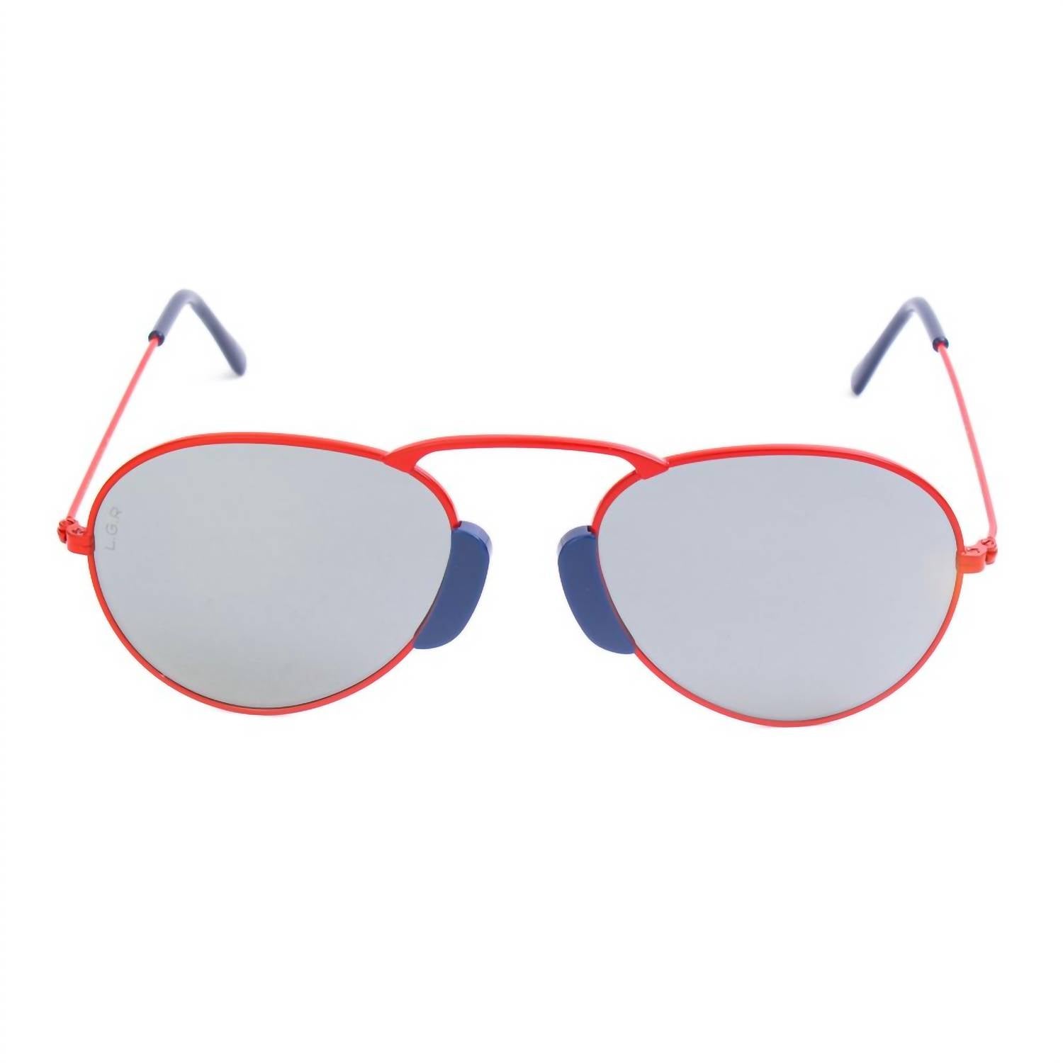 L.G.R. - Women's Metal Sunglasses - accessories - metal - red