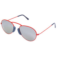 L.G.R. - Women's Metal Sunglasses - accessories - metal - red