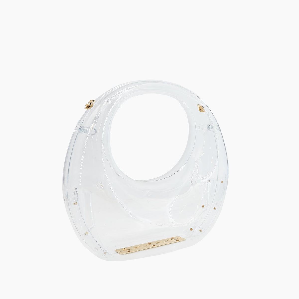 Like Dreams - Women's Moonlit Love Metallic Clear Clutch Bag