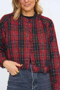 Lili Sidonio - Plaid Bomber Jacket