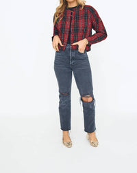Lili Sidonio - Plaid Bomber Jacket