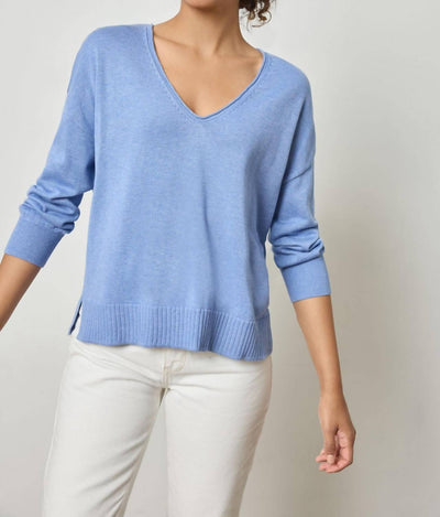 Lilla P - 3/4 Sleeve Drop Shoulder Sweater