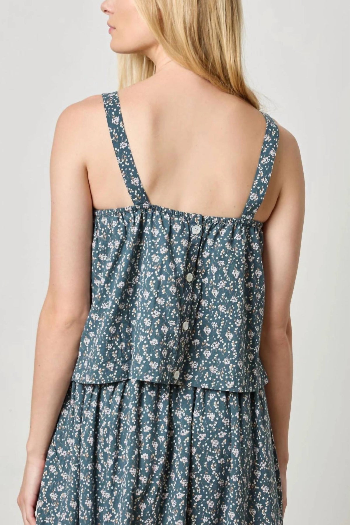 Lilla P - Button Back Tank Top