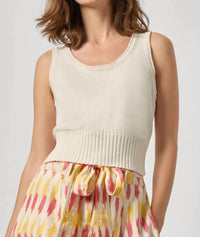 Lilla P - Cropped Scoop Tank Sweater